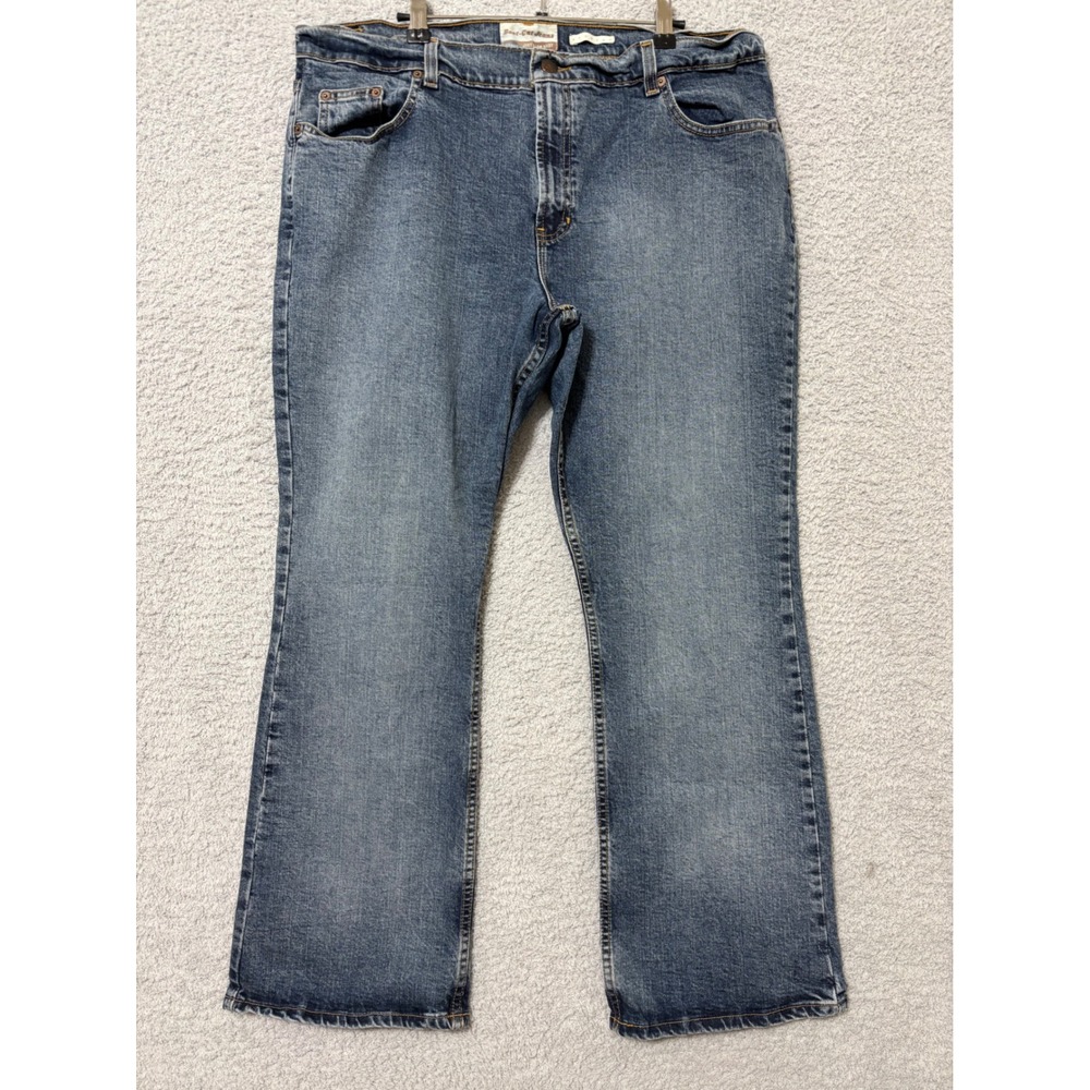 Bootcut Jeans Size 18 Short Blue Medium Wash Stretch Just Below Waist